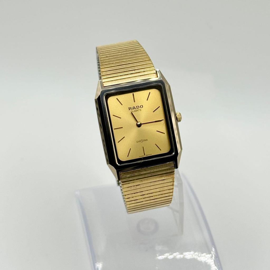 Б/у RADO QZ Rado Diamond Star 121.9521.3 Квадратные Золотой Циферблат