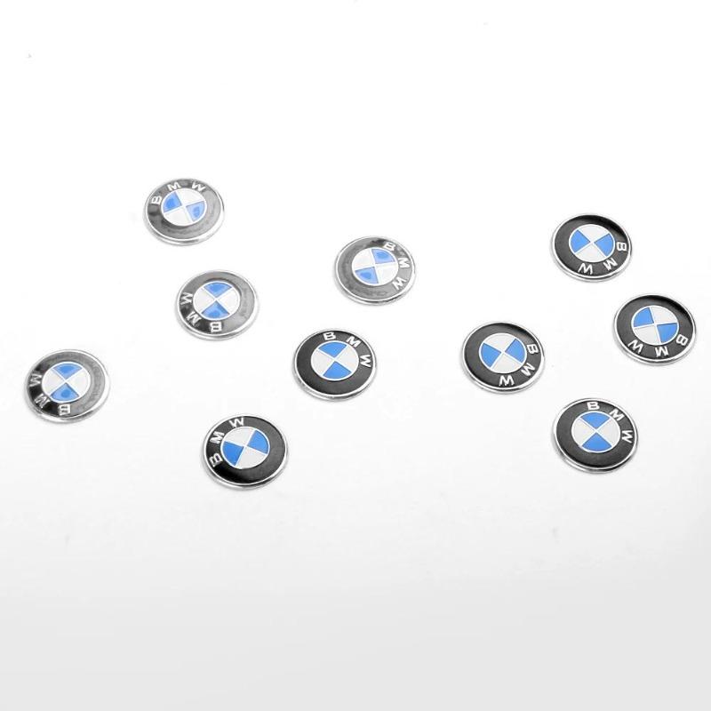 14 мм Наклейки с эмблемой ключа автомобиля Логотип ключа управления автомобилем Аксессуары для BMW E34 E46 E39 E38 E90 E60 E36 F30 F30 F10 E92 E38 E91 M3 M5