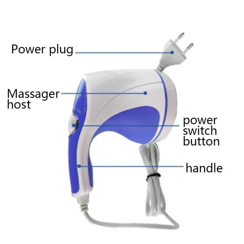 Вилка европейского стандарта 5 в 1, полный расслабляющий массажер для тела, 3D электрический массажер для всего тела для похудения, роликовый