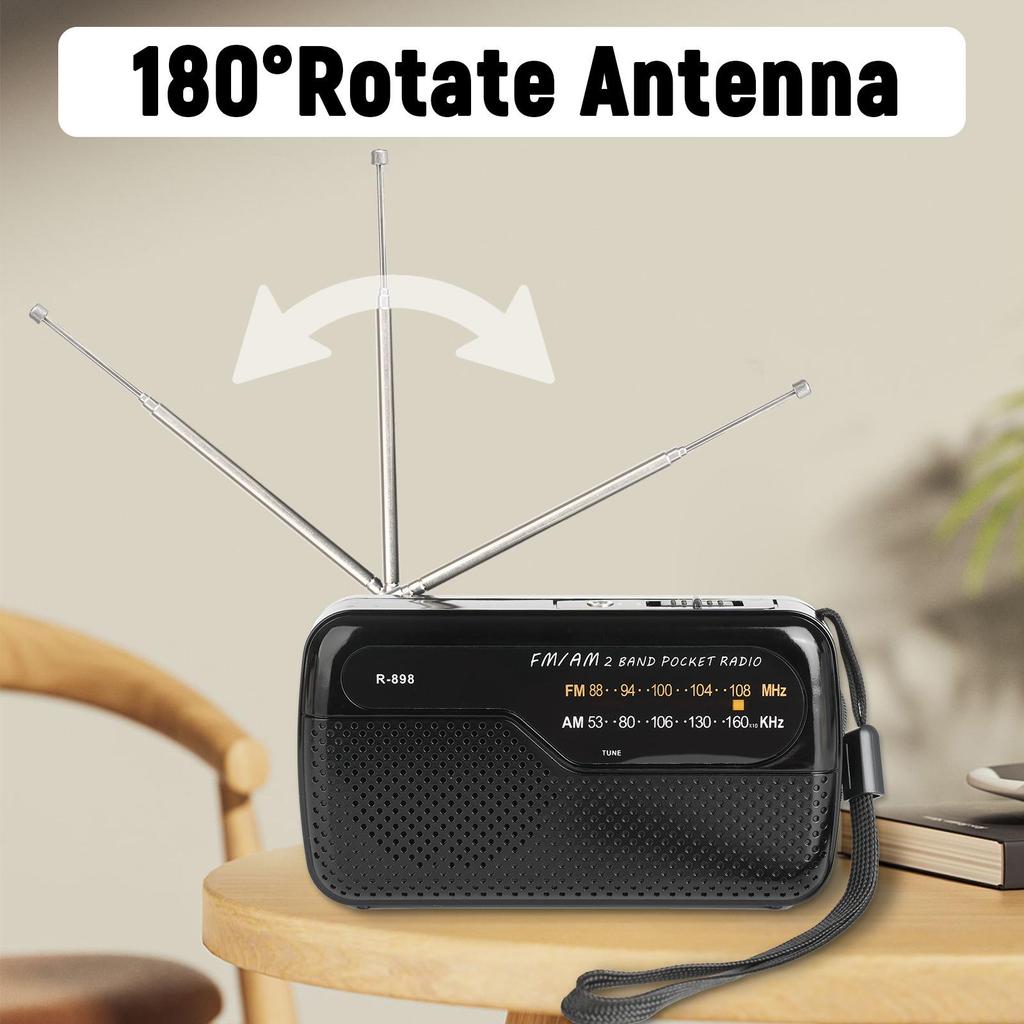 Компактное портативное радио для улицы FM/AM