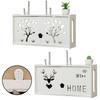 Large Wireless Router Rack Living Room Wall-Mounted WiFi Storage Box Decoration