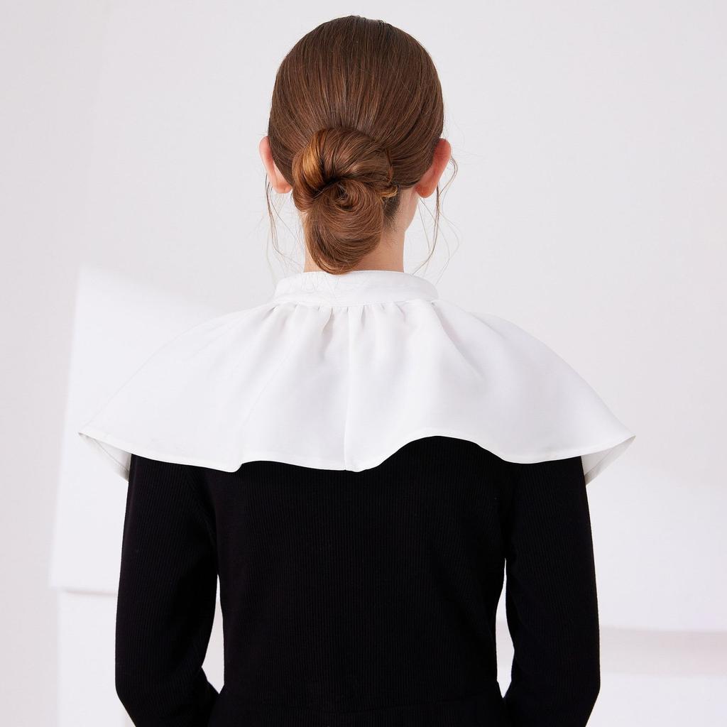 Элегантные поддельные воротники для женщин, платья-рубашки, съемные воротники, шали, женские съемные блузки, топы, воротники, накидки на плечи