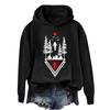 Women's And Men's Unisex Fashion Outfit Sweatsuit  Printed Long Sleeved  Casual Hooded Sweatshirt