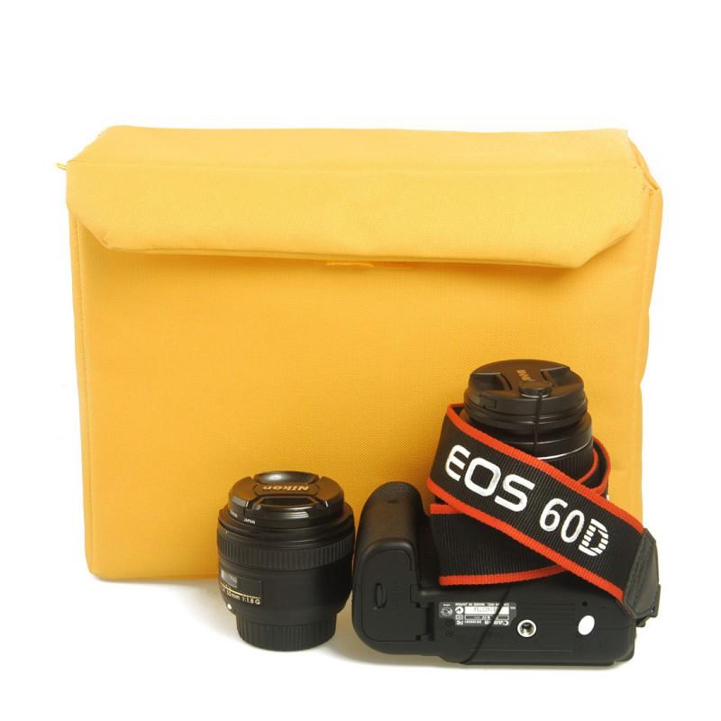 Thick Padded Camera Insert Bag DSLR With Waterproof Nylon Exterior Multi-Size Photography Carry Case Travel Daily Use