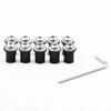 10 Pcs Screen Bolts Wellnut Windshield Screws with Hex Key for Cowl Screen Cowl/Screen Securing (Silver)