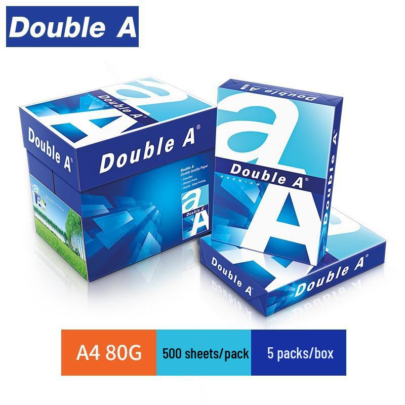 Коробка копировальной бумаги DoubleA A4, 2500 листов – Гладкая, Плотная, Двусторонняя для офиса, дома и рисования.
