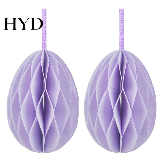 Multi-Scene Party Decor 2 Pcs Easter Honeycomb Hanging Decoration 3D Paper Egg Ornaments for Home Classroom Spring Supplies Wedding