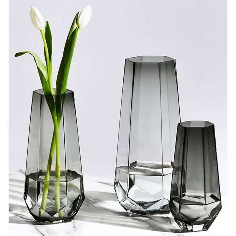 Ваза Стеклянная ваза Украшение дома Украшения Цветочная композиция Ваза для цветов