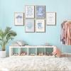 6 Pcs Coastal Christian Wall Art Blue Seashell Scripture Quote Wall Decor Pictures Coastal Granddaughter Preppy Religion Aesthetics Posters Prints