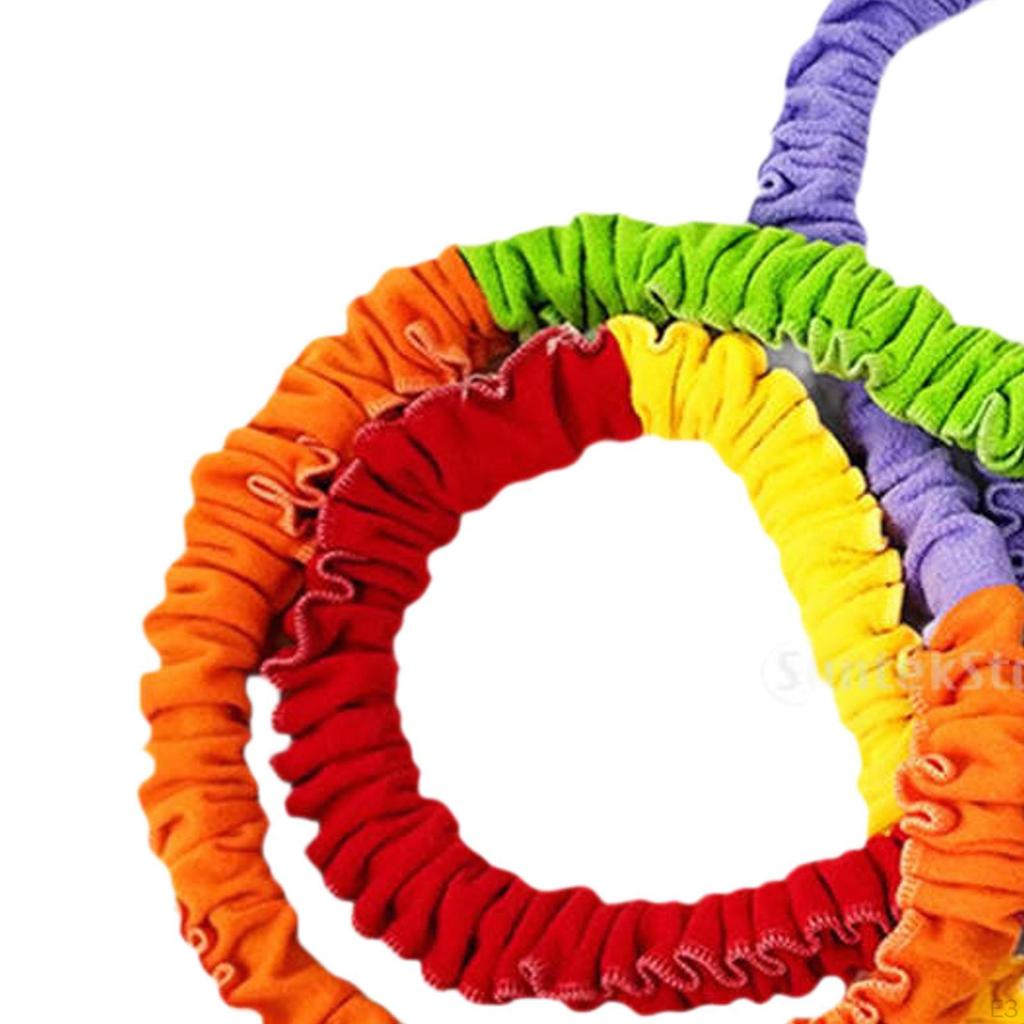 Cooperative Stretch Band Play Exercise Loop for Indoor Activities Kindergarten