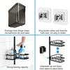 Waterproof Bathroom Shelf with Fixed Hook for Organizing Bath Accessories and Preventing Water Accumulation