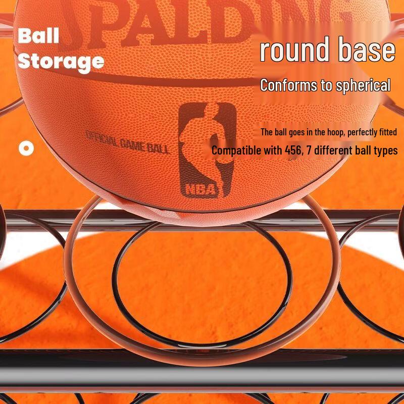 Movable Sports Ball Storage Cart