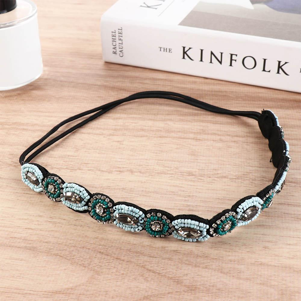 Band Rhinestone Beaded Hairband Elastic Hair Band Korean Style Headband Bohemian Hair Accessories