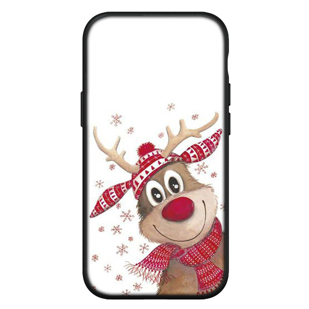 Чехол для iPhone 17 16 15 Xiaomi Poco Redmi Note 14 13 12 11 Pro Max 9 16e Samsung Galaxy S25 S24 S23 OPPO Huawei С Рождеством Олень Чехол для телефона