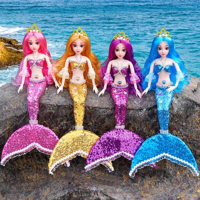 Кукла Принцесса Русалочка Детская Игрушка для Девочки Игра в Воду Кукла Ручной Работы Игровой Домик Подарок на День Защиты Детей