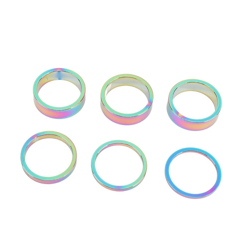 6PCS 2mm 3mm 5mm 10mm Bicycle Stem Spacers Bicycle Handlebar Stem Spacers Bike Repair
