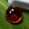 Natural Orange Sapphire Loose Gemstone Round Cut 9.75 Ct September Birthstone for Gem Collections