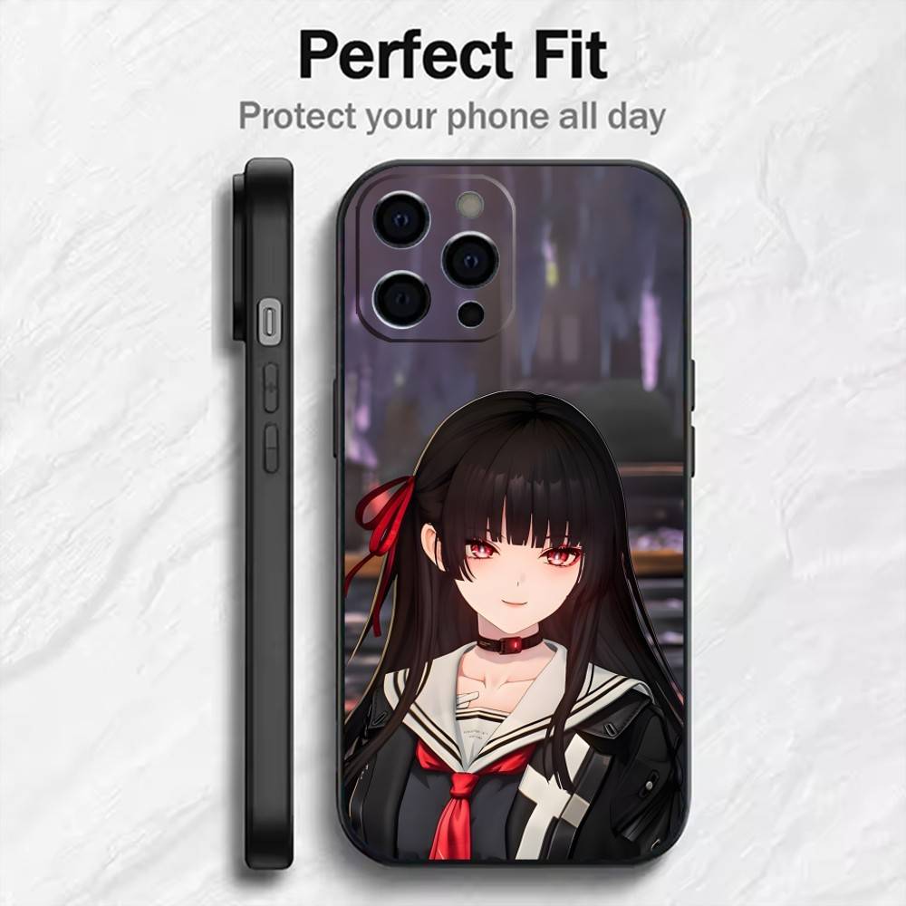 ФанАрт C-CHISA Печатный Чехол Для Телефона Для iPhone17,16,15,14,13,12 Plus,Max Мягкий Силиконовый Черный Чехол