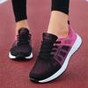 Модная женская повседневная обувь SYTK, дышащая сетка для ходьбы, шнуровка, плоская обувь, кроссовки женские, теннис женский, розовый, черный, белый
