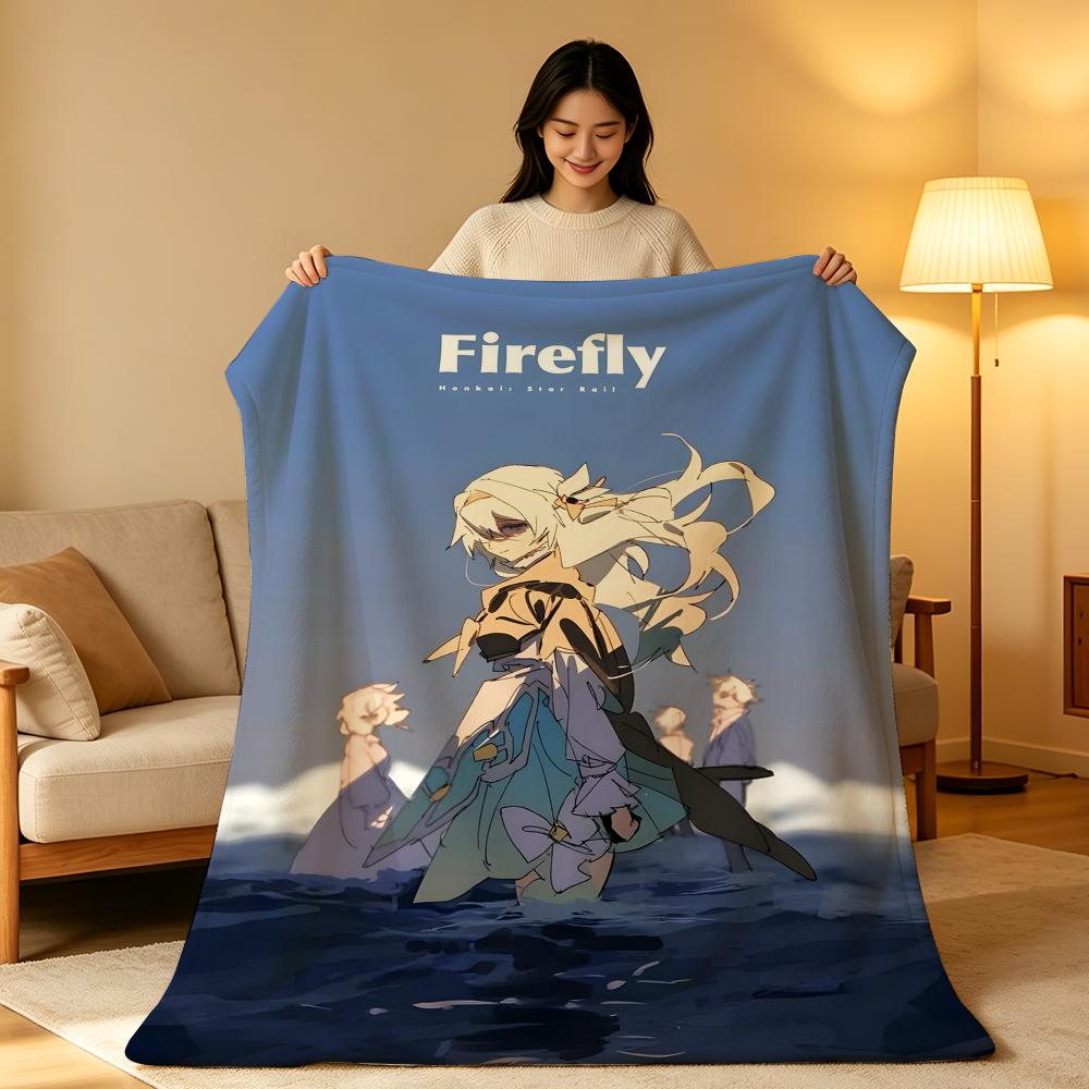 Плед F-Firefly Высокоплотный Короткий Плюш Мягкий Для Кожи Для Дивана Дремоты Кондиционируемой Комнаты