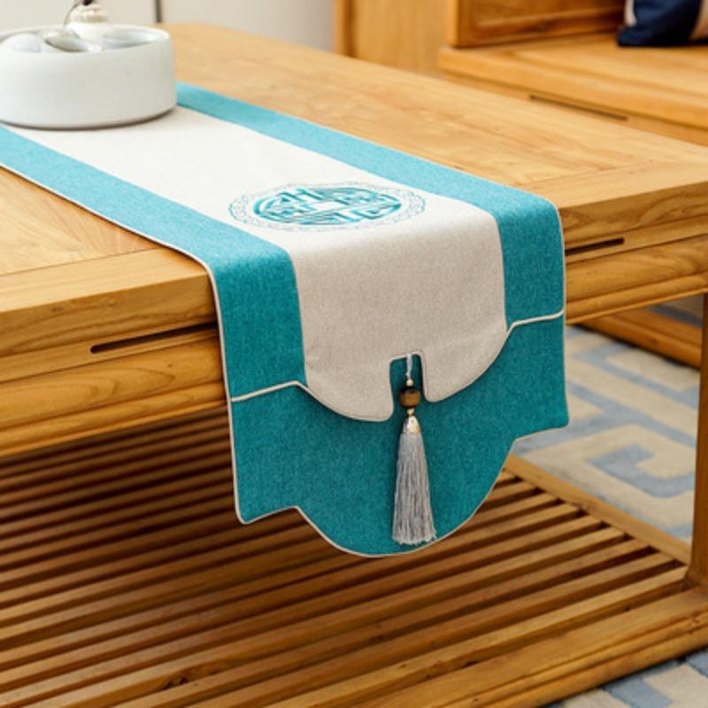 Китайская скатерть с кисточками для кофе, чая, скатерть для ТВ-шкафа, ткань для покрытия обуви, флаг для кровати, современные простые покрытия для столов, Рождество