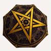 Golden Pentagram Wall Decor: Mystic Symbol Art for Your SpaceUmbrella, Portable 3-Fold Umbrella for Men & Women,Christmas Gift ES146
