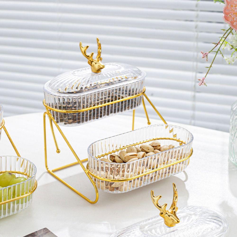 Transparent Fruit Tray Exquisite Storage Can Multipurpose Snack Storage Box Food