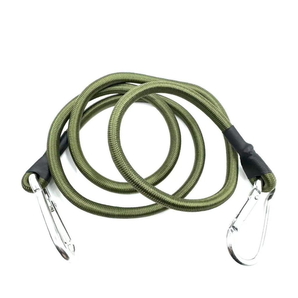 8mm Bungee Cord with Carabiner Hooks Outdoor Elastic Rope Heavy Duty Luggage Tie Down Camping Tent Clothesline