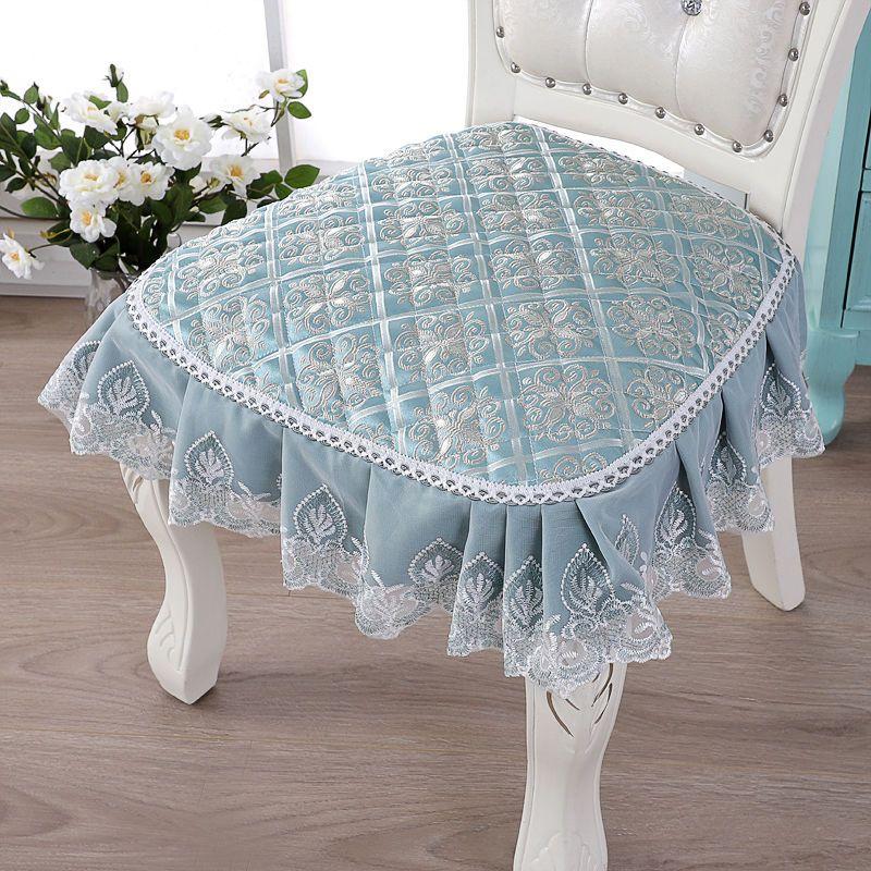 Элегантный кружевной декор 43*45 см, подушка для стула, противоскользящая подушка для сиденья в европейском стиле, домашний декор, обеденный офисный коврик