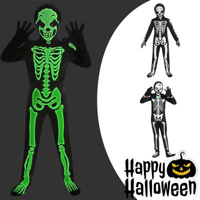 Детский костюм для ролевой игры «Белый призрак» на Хэллоуин, одежда для сценического призрака, цельный костюм для вечеринки