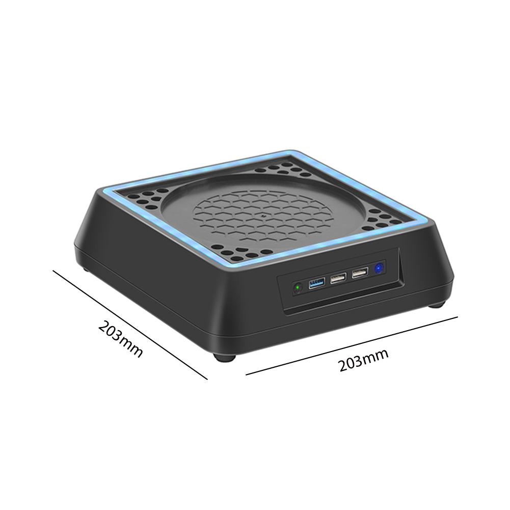 For Xbox Series X Console Cooling Base Touch Control RGB Colorful Light Cooling Fan Stand Bracket With 3 USB Port for Xbox S