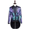 Men's Sequin Tuxedo Top Personality Trend Magic Show Clothing Shiny Clothing Club Clothing Dance