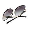 CHANEL Temple Letter Logo Metal Butterfly Sunglasses Unisex Couple Style Black