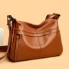Винтажная кожаная сумка через плечо для женщин, прочная роскошная сумка, женская сумка-мессенджер из натуральной кожи