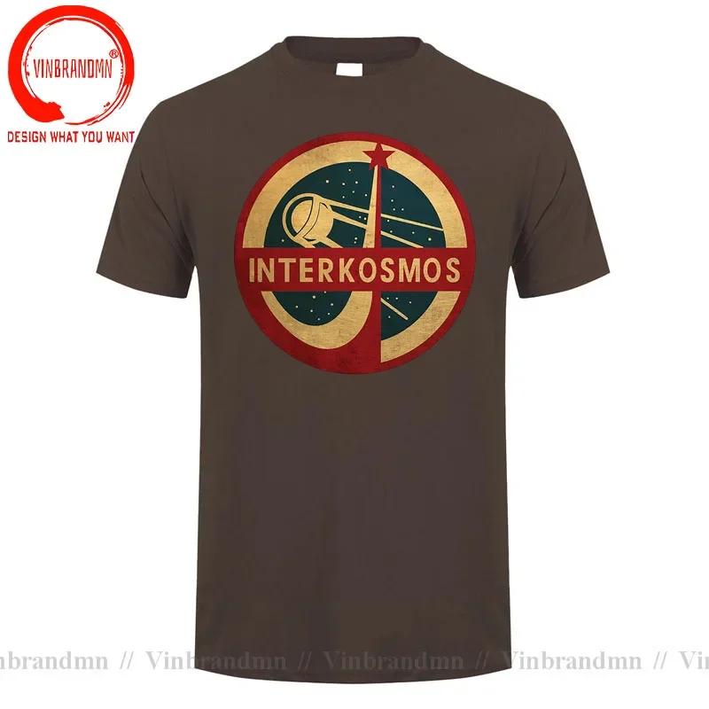Vintage Cccp Interkosmos Space Program Sputnik Satellite T Shirt Unisex Retro Soviet Ussr Tshirt Stylish Fashion Casual Tee Shirt