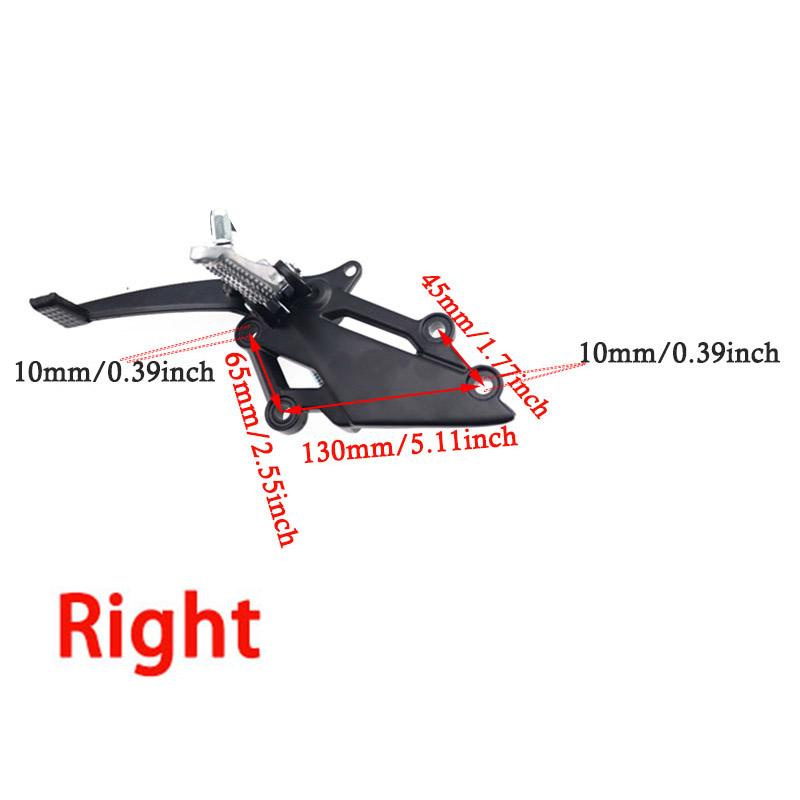 Motorcycle Left Right Rear Foot Peg Brake Pedal Footrest Bracket For KAWASAKI VERSYS 250/300 NINJA EX250R Z250 Z300