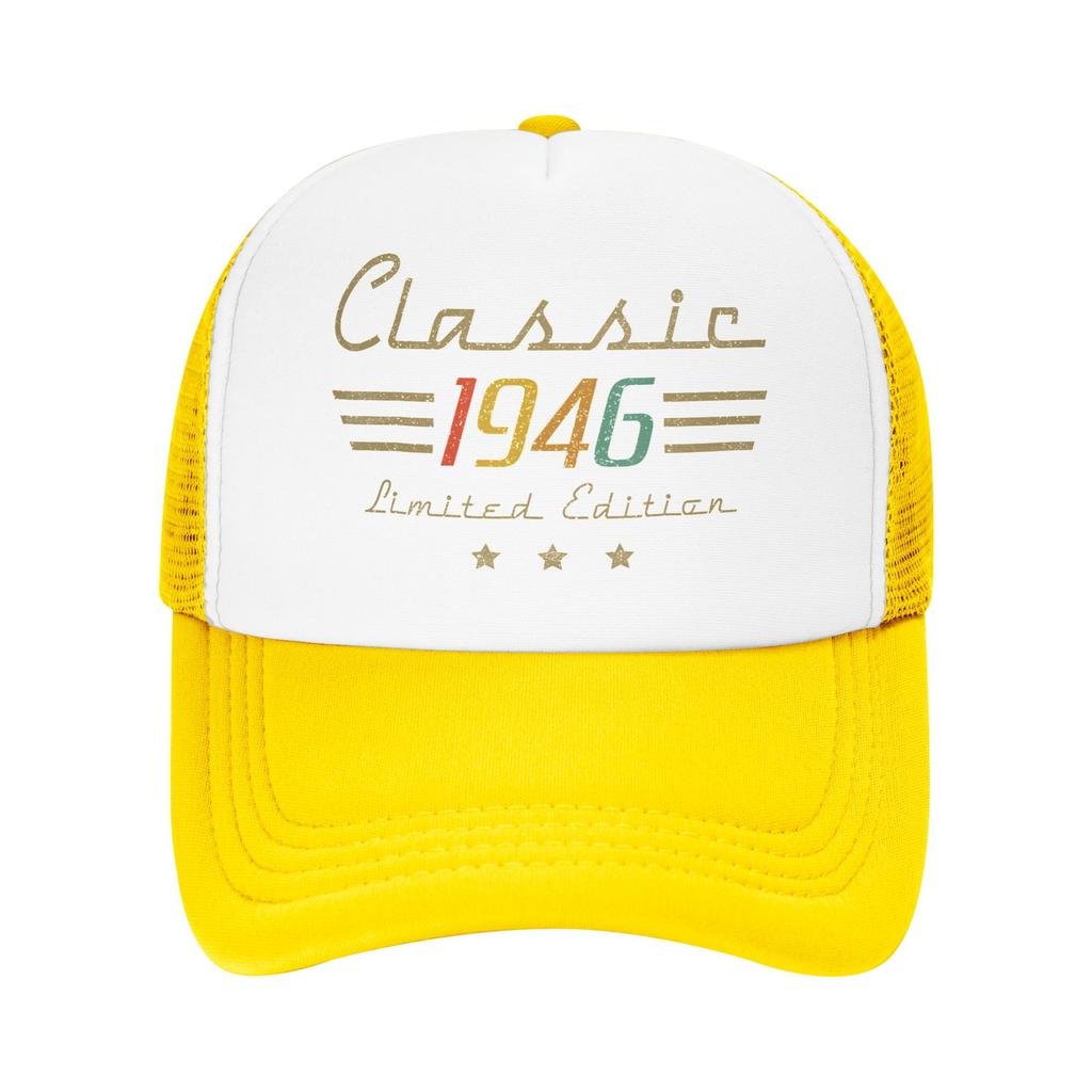 th Birthday Born Year Old Mesh Baseball Caps Unisex Sport Sun Caps Hat Adjustable Summer Trucker Cap