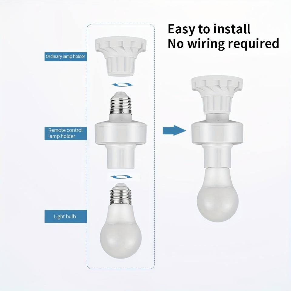 Умный радиочастотный таймер выключателя света 433 МГц беспроводной пульт дистанционного управления патрон для светодиодной лампы E27 цоколь для лампы розетка ВКЛ/ВЫКЛ 110 В-240 В питание от батареи