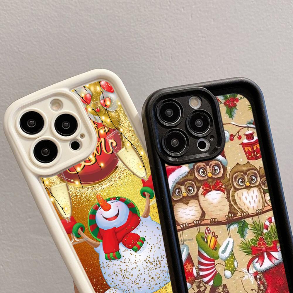 Чехлы для телефонов Ae103 с рождественской елкой для Xiaomi 14T 12 11 Lite 5G NE Redmi 13C 14C 9C 9a A2 A3 Note 12 Pro 11s Angel Eye Ladder Защитный чехол