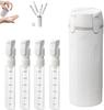 4-in-1 Travel Toiletry Bottles – Leak-Proof Refillable Containers with Measurement Scale & Labels