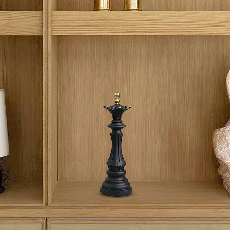 Шахматная фигурка из смолы Декор Шахматная фигурка Статуэтка Шахматная статуэтка Настольные украшения Король Королева Шахматы Ремесло из смолы Декор для стола Коллекционный