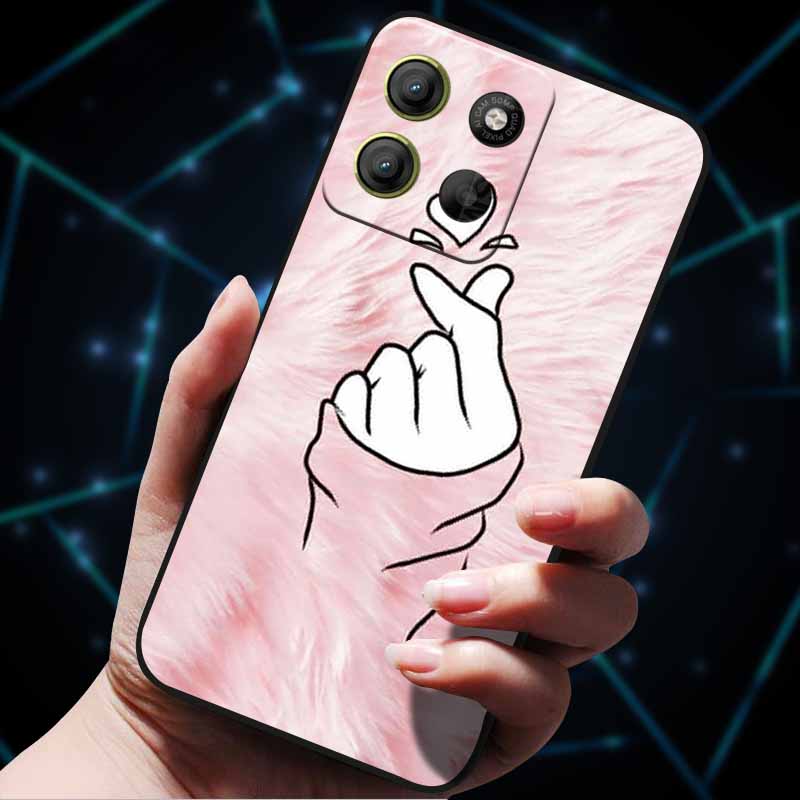 For Moto G15 4G Case Painted Cats Soft Silicone Lovely Back Case for Motorola Moto G15 Power G 15 Phone Cover MotoG15 etui Funda