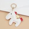 Women's Bag Charm Decoration Bag Pendant Cartoon Rocking Wooden Horse Women's Leather  Bag Charm Key Chain Cute Bag Accessories Gifts
