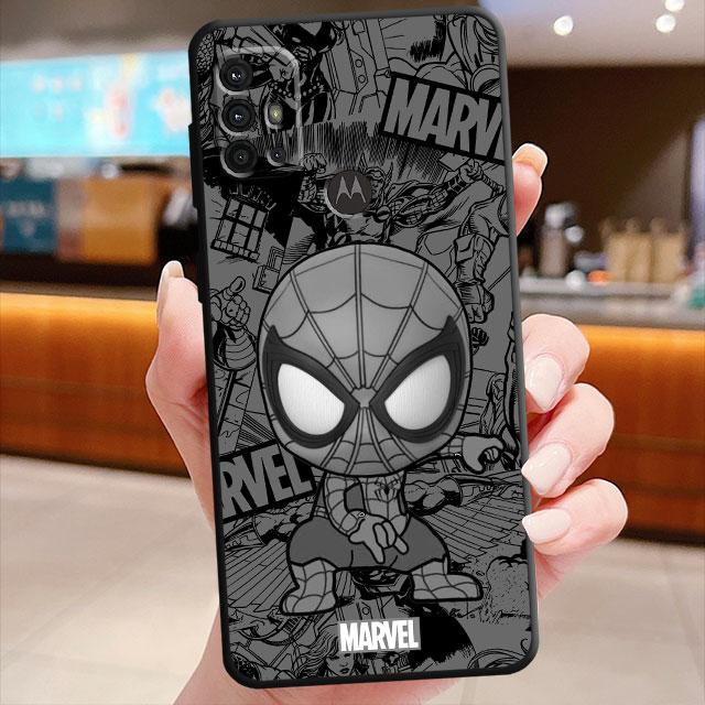 Чехол-обложка Marvel Groot Spiderman для Motorola Moto G200 5G Edge 20 Pro Edge 30 Neo One Fusion Plus Edge 40 Pro G9 Plus