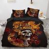 New Distressed Bedding Set Single Twin Full Queen King Size Bed Set Aldult Kid Bedroom Duvet Cover Sets Skeleton Bed Sheet Set