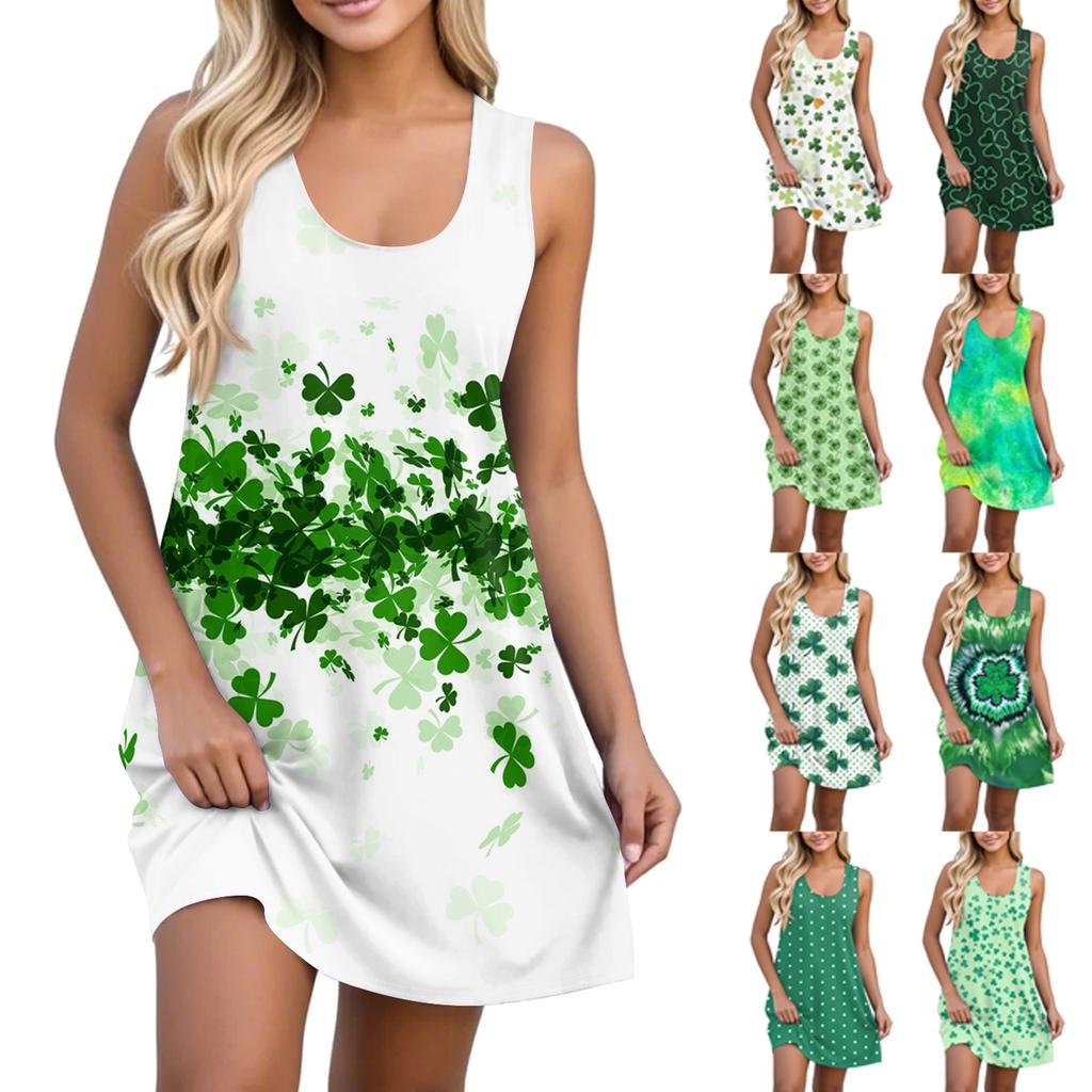 Женский повседневный сарафан с карманами, летнее пляжное платье в стиле бохо, футболки, платья с U-образным вырезом, свободные платья-майки