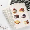 Набор из 50 шт. ПВХ наклеек с изображением тортов и еды для DIY-журналов, блокнотов, багажа и чемоданов