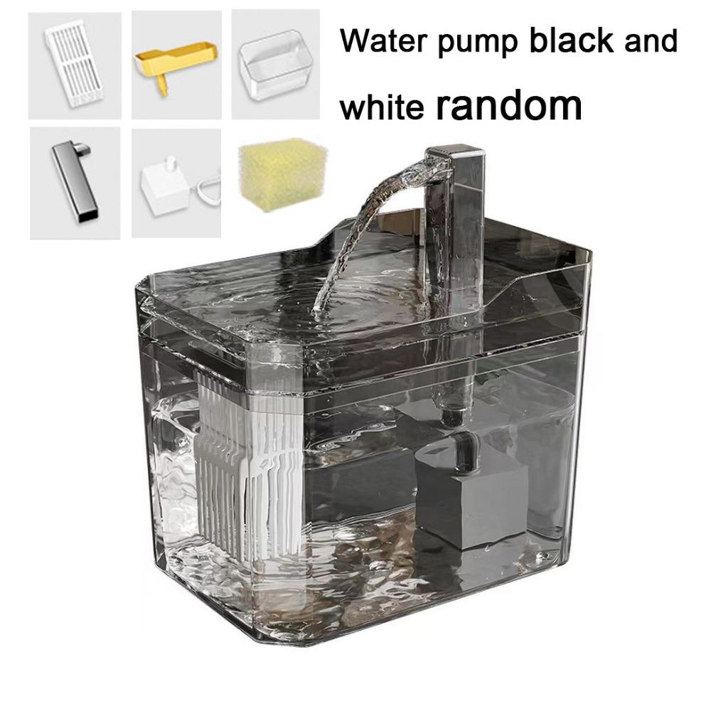 Удобная 1,5 л поилка для домашних животных, умная поилка с автоматическим фильтром, фонтанчик для питья для домашних животных, прозрачная миска для питья с насосом, для кошек, для дома