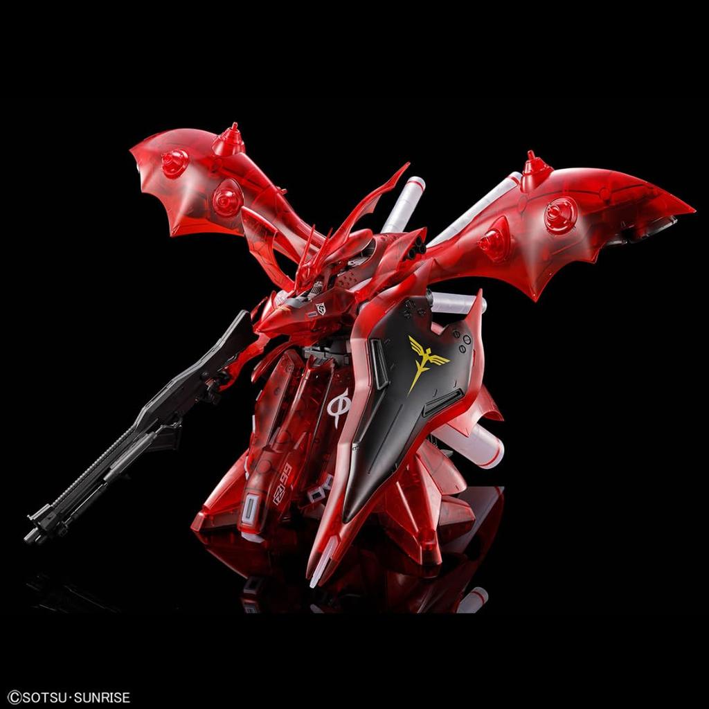 Пластиковая модель kit Соловей Gundam Base Event Ограниченное издание Дети BANDAI SPIRITS 1/144 MSN-04II [Прозрачный цвет] - - Контратака Чара