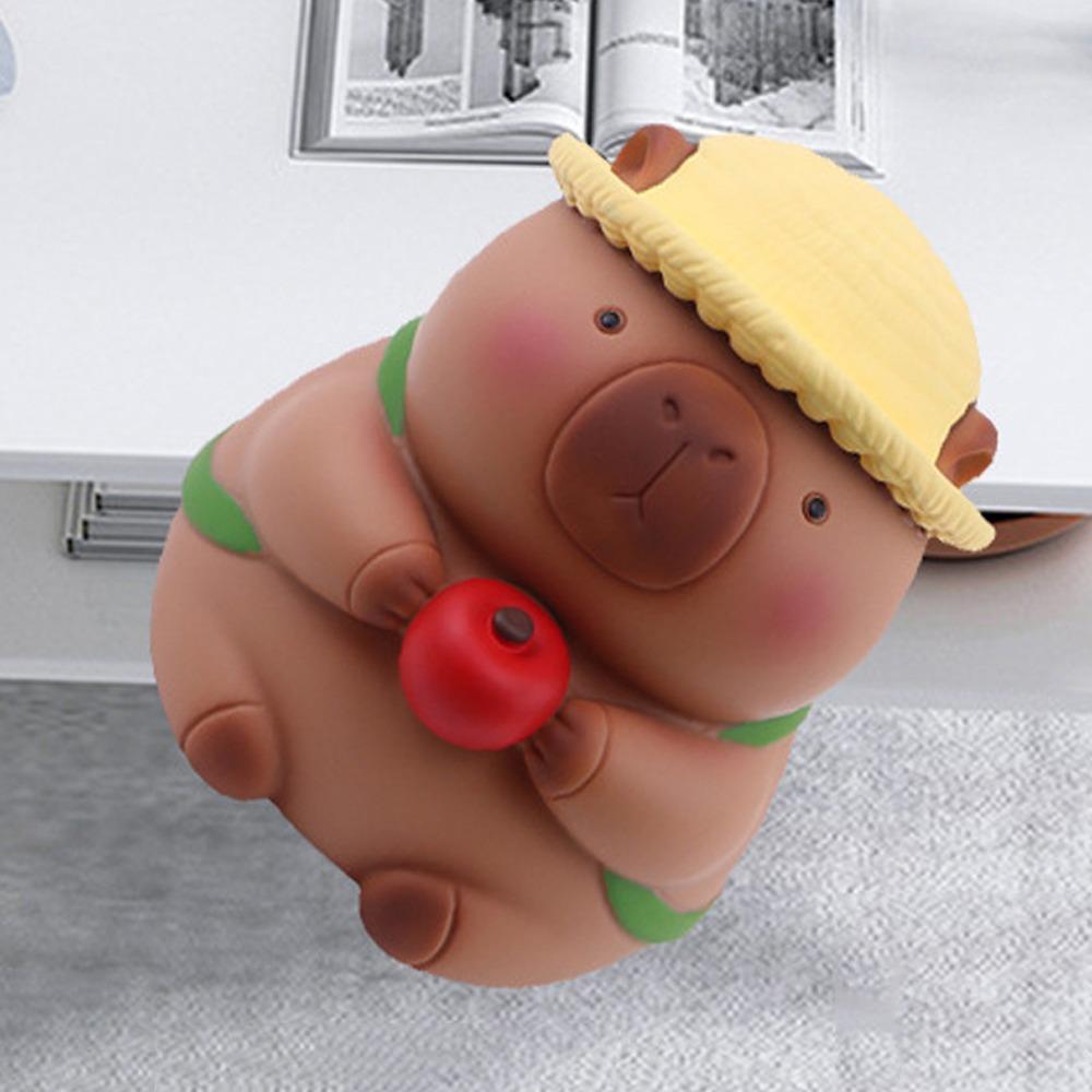 Копилка Капибара Большая Вместимость Декоративная Капибара Коробки для Денег Коллекционная Модель Капибара Детская Коробка для Хранения